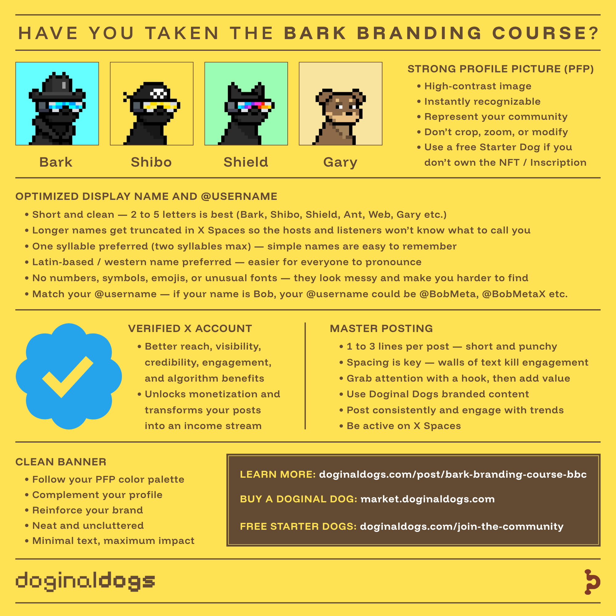 Doginal Dogs Bark Branding course
